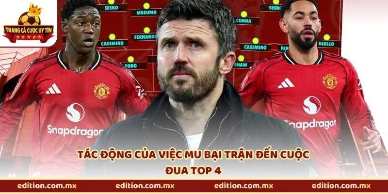 Tác động của việc MU bại trận đến cuộc đua top 4