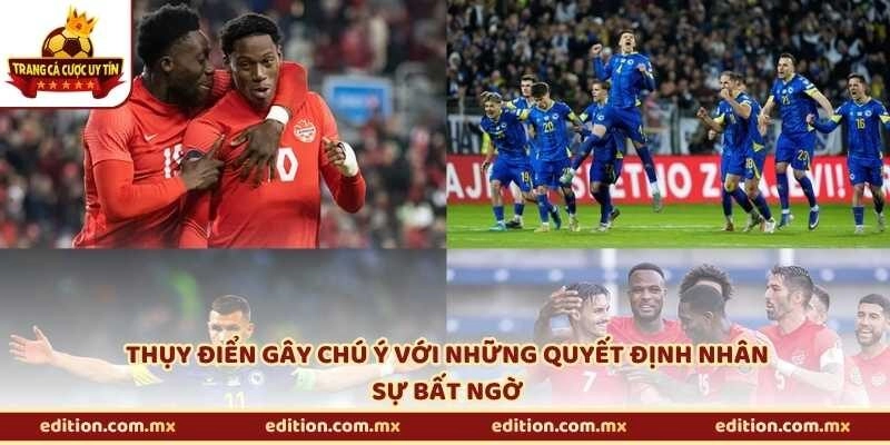 Thụy Điển gây chú ý với những quyết định nhân sự bất ngờ