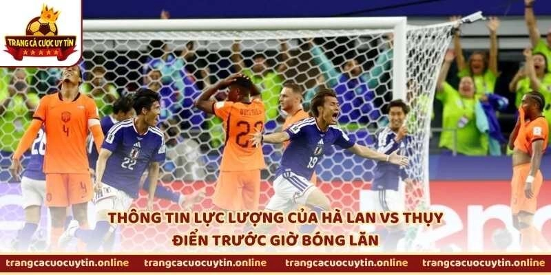 Thông tin lực lượng của Hà Lan vs Thụy Điển trước giờ bóng lăn